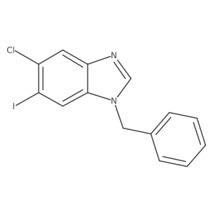 1-Benzyl-5-chloro-6-iodobenzimidazole结构式
