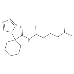 N-(6-methylheptan-2-yl)-1-(1H-tetrazol-1-yl)cyclohexanecarboxamide Structure