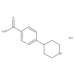 4-(Piperazin-1-yl)benzamide hydrochloride Structure