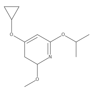 4-Cyclopropoxy-6-isopropoxy-2-methoxy-2,3-dihydropyridine结构式