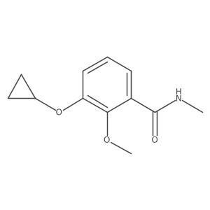 3-Cyclopropoxy-2-methoxy-N-methylbenzamide结构式