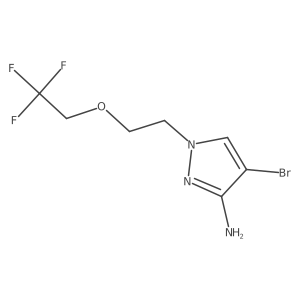 4-bromo-1-[2-(2,2,2-trifluoroethoxy)ethyl]-1H-pyrazol-3-amine结构式
