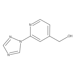 [2-(1H-1,2,4-Triazol-1-yl)pyridin-4-yl]methanol Structure