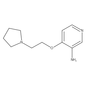 4-[2-(1-Pyrrolidinyl)ethoxy]-3-pyridinamine结构式