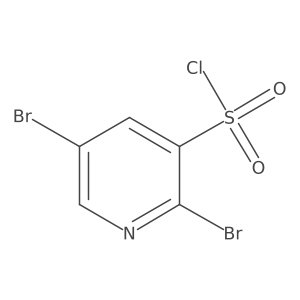 2,5-Dibromopyridine-3-sulfonyl chloride结构式