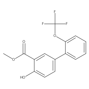 Methyl 4-hydroxy-2'-(trifluoromethoxy)-[1,1'-biphenyl]-3-carboxylate Structure