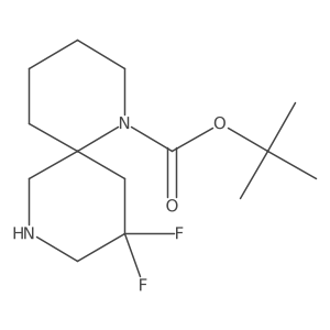tert-Butyl10,10-difluoro-1,8-diazaspiro[5.5]undecane-1-carboxylate Structure
