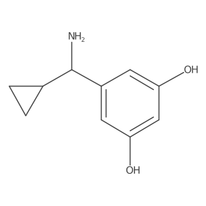 5-(Amino(cyclopropyl)methyl)benzene-1,3-diol Structure