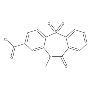 10-Methyl-11-oxo-10,11-dihydrodibenzo[b,f][1,4]thiazepine-8-carboxylic acid 5,5-dioxide Structure