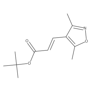 tert-butyl (2E)-3-(dimethyl-1,2-oxazol-4-yl)prop-2-enoate结构式