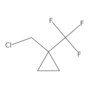 1-(Chloromethyl)-1-(trifluoromethyl)cyclopropane Structure