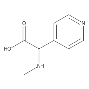 2-(Methylamino)-2-(pyridin-4-yl)acetic acid结构式