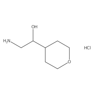 2-Amino-1-(oxan-4-yl)ethan-1-ol hydrochloride结构式