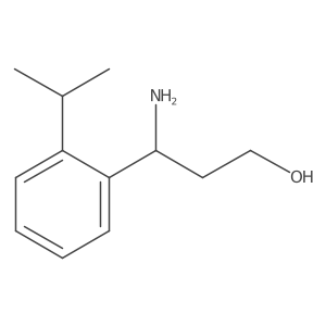 3-Amino-3-[2-(propan-2-yl)phenyl]propan-1-ol Structure