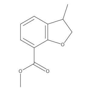 Methyl 2,3-dihydro-3-methyl-7-benzofurancarboxylate Structure