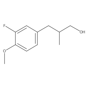 3-(3-Fluoro-4-methoxyphenyl)-2-methylpropan-1-ol结构式