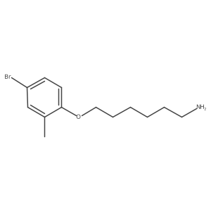 6-(4-Bromo-2-methylphenoxy)hexan-1-amine Structure