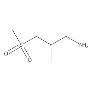 3-Methanesulfonyl-2-methylpropan-1-amine结构式