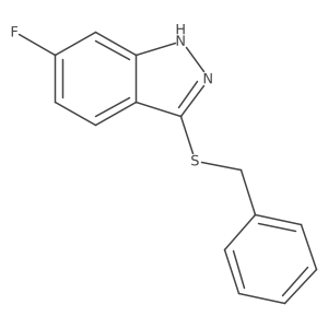 3-benzylthio-6-fluoro-1H-indazole Structure