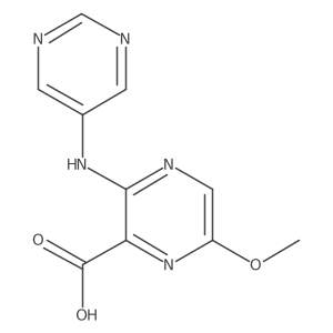 6-Methoxy-3-(pyrimidin-5-ylamino)-pyrazine-2-carboxylic acid Structure