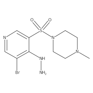 1-((5-Bromo-4-hydrazinylpyridin-3-yl)sulfonyl)-4-methylpiperazine Structure