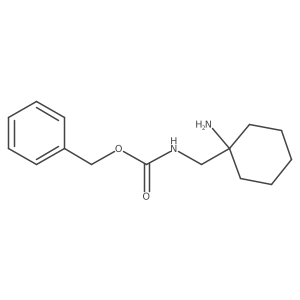 benzyl N-[(1-aminocyclohexyl)methyl]carbamate结构式
