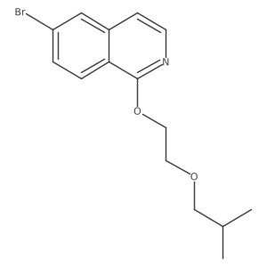 6-Bromo-1-[2-(2-methylpropoxy)ethoxy]isoquinoline Structure