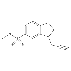N,N-dimethyl-1-(prop-2-yn-1-yl)-2,3-dihydro-1H-indole-6-sulfonamide Structure