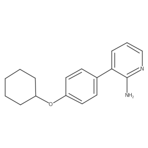 3-[4-(Cyclohexyloxy)phenyl]pyridin-2-amine结构式