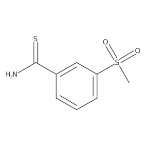 3-(Methylsulfonyl)benzothioamide结构式