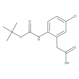 2-(2-{[(Tert-butoxy)carbonyl]amino}-5-chlorophenyl)acetic acid Structure