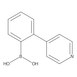 (2-(Pyridin-4-yl)phenyl)boronic acid结构式