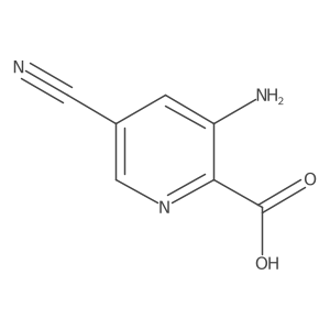 3-Amino-5-cyano-pyridine-2-carboxylic acid结构式