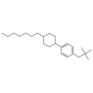 1-(4-Heptylcyclohexyl)-4-(trifluoromethoxy)benzene Structure
