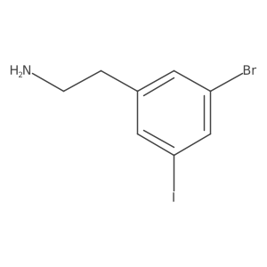 2-(3-Bromo-5-iodophenyl)ethanamine Structure