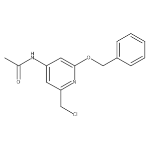 N-(2-(Benzyloxy)-6-(chloromethyl)pyridin-4-yl)acetamide Structure