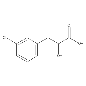 3-(3-Chlorophenyl)-2-hydroxypropanoic acid结构式