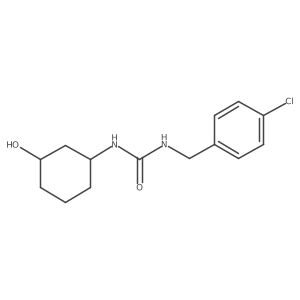 1-(4-Chlorobenzyl)-3-(3-hydroxycyclohexyl)urea结构式