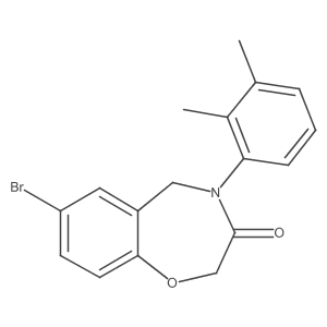 7-bromo-4-(2,3-dimethylphenyl)-4,5-dihydro-1,4-benzoxazepin-3(2H)-one Structure