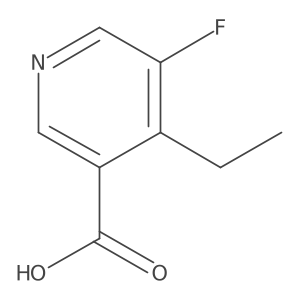 4-Ethyl-5-fluoronicotinic acid Structure