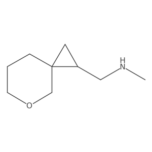 N-methyl-1-(5-oxaspiro[2.5]octan-1-yl)methanamine结构式