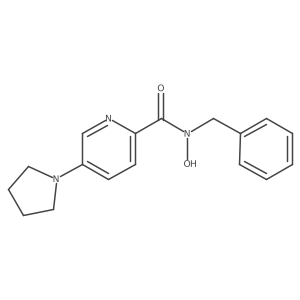 5-Pyrrolidin-1-ylpyridine-2-carboxylic acid benzylhydroxyamide Structure