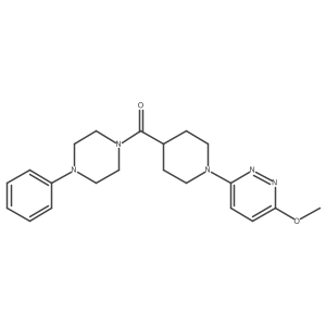 (1-(6-Methoxypyridazin-3-yl)piperidin-4-yl)(4-phenylpiperazin-1-yl)methanone结构式