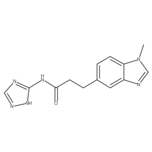 3-(1-methyl-1H-benzimidazol-5-yl)-N-(4H-1,2,4-triazol-3-yl)propanamide Structure