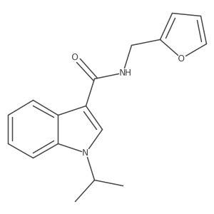 N-(2-furylmethyl)-1-isopropyl-1H-indole-3-carboxamide Structure