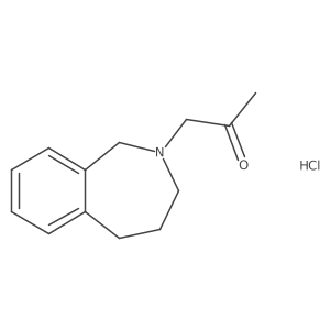 1-(2,3,4,5-tetrahydro-1H-2-benzazepin-2-yl)propan-2-one hydrochloride结构式