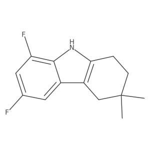 6,8-Difluoro-3,3-dimethyl-2,3,4,9-tetrahydro-1h-carbazole结构式