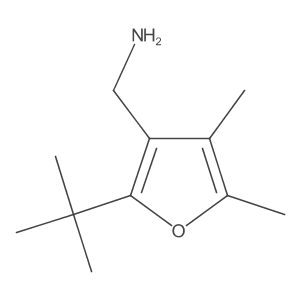 (2-Tert-butyl-4,5-dimethylfuran-3-yl)methanamine结构式