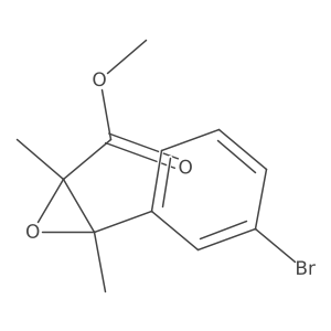 Methyl 3-(3-bromophenyl)-2,3-dimethyloxirane-2-carboxylate结构式