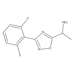 1-(3-(2,6-Difluorophenyl)-1,2,4-oxadiazol-5-yl)ethanamine结构式